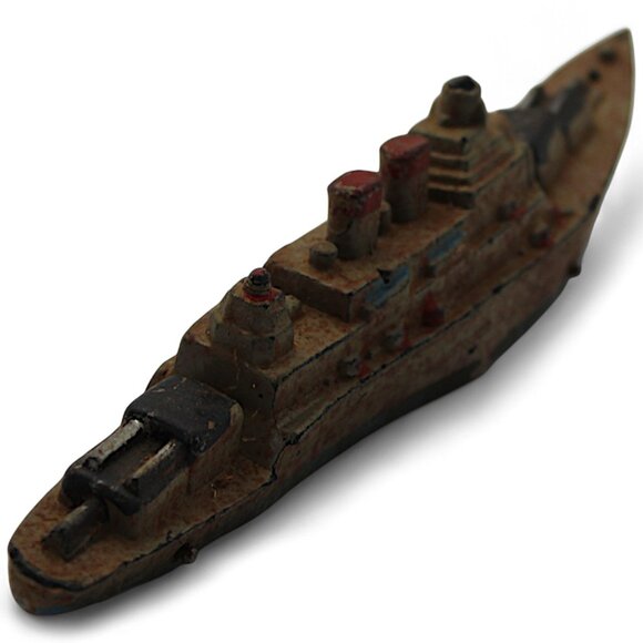 1960s Elastolin Kriegsmarine Battle Cruiser Toy - West Germany - Picture 5 of 8